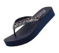 Skechers Vinyasa Butterfly Kiss Damen Zehentrenner Navy/Multi EU 40