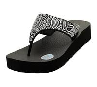 Skechers - Zehensandalen Vinyasa-Paisley Wave - schwarz - Größe 40 40 schwarz