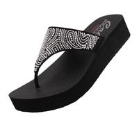 Skechers Vinyasa Paisley Wave Damen Zehentrenner Black EU 40