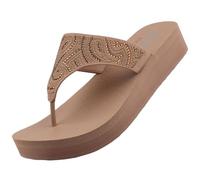 Skechers Vinyasa Paisley Wave Damen Zehentrenner Mocha EU 41