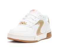 Skechers Viper Court Classic Damen-Sneaker, Weiß/Gold, 38.5 EU
