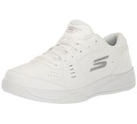 Skechers Viper Court Smash Damen-Pickleball-Schuh für drinnen und draußen, Bequeme Passform, Weiss/opulenter Garten, 35.5 EU