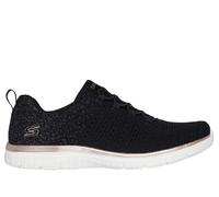 Skechers Virtue - Lucent Sneaker in Schwarz/Roségold, Größe 37.5 Wide, Vegan
