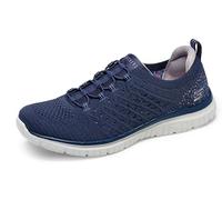 Skechers Virtue-Show Runner Sneaker für Damen, Marineblau = NVY, 37 EU Weit