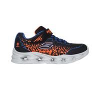 Skechers Jungen S Lights: Vortex 2.0 - Zorento Sneaker in Schwarz/Blau/Orange, Größe 33
