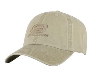 Skechers Washed Triple S Hat in Nature Brown/Gray