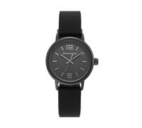 Skechers Watch for Women, Quartz Movement with Silicone, Polyurethene, Leather or Stainless Steel Strap Holzkohle Schwarz,30MM