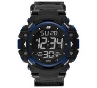 Skechers Uhr Keats - 55 mm - Sport Digital Chronograph - Kunststoff/Nylon - Schwarz/Blau