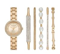Skechers Watch für Damen Armband Glitz Set Quarz/3 Zeigerwerk 32 mm Gehäusegröße mit einem Alloy Armband SR9084