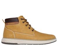 Skechers Waterproof Relaxed Fit: Garlan - Deno Sneaker in Wheat, Größe 44