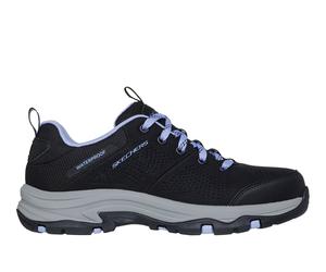 Skechers Waterproof Relaxed Fit: Trego - Trail Destiny Sneaker in Schwarz/Violett, Größe 37.5