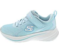 Skechers Sneaker WAVE 92 Mädchen Gr. 35 Blau (Lightblau) Lederimitat/Textil, Glitzer, Schlupfschuh