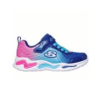 Kinder Sneaker S Lights Wavy Beams Ombre Express für Mädchen von Skechers, Blinkfunktion, Glitzer. blau Gr. 33