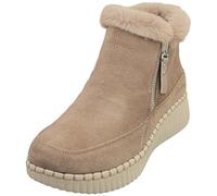 Skechers Wilshire BLVD - Fresh Zip Damen Stiefelette Leder/Synthetik Schwarz Schwarz