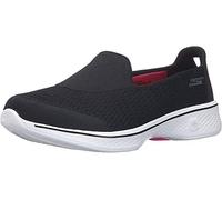 Skechers Women Go Walk 4 - Pursuit Slip On Trainers, Black (Black Textile/Trim Bbk), 4 UK (37 EU)