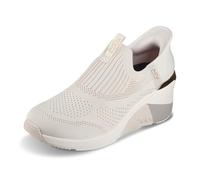 Skechers Women's A-Wedge-Crecent Hands Free Slip-ins Sneaker, Taupe, 39.5 EU