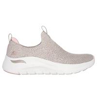 Skechers Women's, Arch Fit 2.0 - Sheer Shimmer Sneaker, Taupe/Pink, 39.5 EU