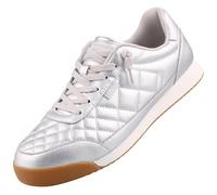 Skechers Damen Bobs Billie Wild Comfort Sneaker, Silver Pu, 37 EU