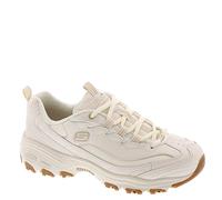 Skechers Women's D Lites Good Neutral Off White Low Top Sneaker Shoes 9.5