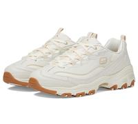 Skechers Women's D Lites Good Neutral Off White Low Top Sneaker Shoes 8