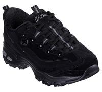 Skechers Women's D'Lites Remix Hands Free Slip-ins Sneaker, Schwarz/Schwarz, 5 Wide
