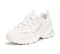 Skechers Women's D'Lites Sunlit Garden Sneaker, Off White/Pink, 39.5 EU