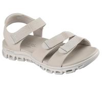 Skechers Women's Glide-Step-Count on Me Sport Sandal, Stein, 36 EU