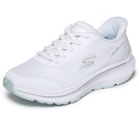 Skechers Women's Go Run Consistent 2.0 Captiva Sneaker, White Textile/Lt. Blue Trim, 39 EU