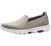 Skechers Women's GO Walk 5-Honor Sneaker, Taupe, 11 M US