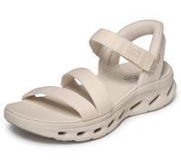 Skechers Women's Go Walk Glide-Step 2.0 Sandal Ella Flat, Natural, 40 EU