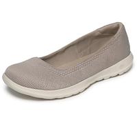 Skechers Damen Go Walk Lite-Dreamer Ballet Flat Ballerinas, Taupe Beige, 37.5 EU