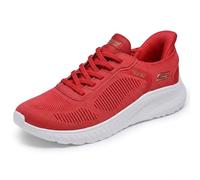 Skechers Women's Hands Free Slip-ins Bobs Squad Chaos-Current Muse Sneaker, Rot/Ausflug, einfarbig (Getaway Solids), 43 EU