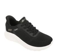 Skechers Women's Hands Free Slip-ins Bobs Squad Chaos-Current Muse Sneaker, Schwarz/Weiß, 6.5 Wide