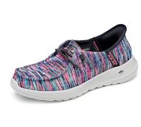 Skechers Women's Hands Free Slip-ins Go Walk Joy Moc Toe Casual Shoe Sneaker, Schwarz/Multi, 43 EU