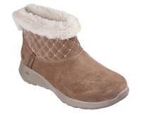 SKECHERS Hands Free Slip-ins On-The-Go Joy-Cozy Shimmer Damen Schlupf-Stiefelette mit Air-Cooled Memory-Foam Slip-On Winter-Schuhe mit Scotchgard 144816 Braun 37