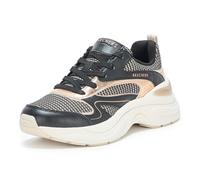 Skechers Damen Hazel-Metallic Soiree Sneaker, Schwarz/Gold, 39 EU