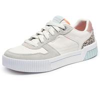 Skechers Women's Jade-Feline Instinct Sneaker, Natural/Mulit, 38.5 EU