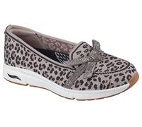 Skechers Women's Martha Stewart Arch Fit-Living Loafer, Leopard, 35.5 EU