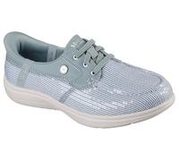 Skechers Women's Martha Stewart On-The-go Flex Radiant Hands Free Slip-ins Sequin Boat Shoe, Salbei, 42 EU