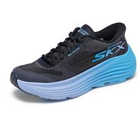 Skechers Women's Max Cushioning Endeavour Hallandale Hands Free Slip-ins Sneaker, Schwarz/Blau, 35.5 EU