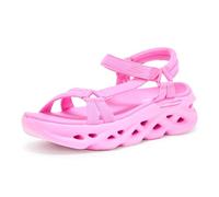 Skechers Damen Sandale On-The-Go Run Swirl Tech Sandal-Fierce, Fischersandale, Helles Pink, 42 EU