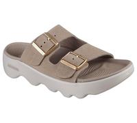 Skechers Women's Slide Sandal, Dark Taupe, 35 EU