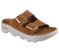 Skechers Damen Slide Sandale, Hellbraun, 37 EU