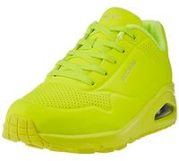 Skechers Women's Street, UNO - Neon Nights Sneaker - Wide Width Yellow 8 W