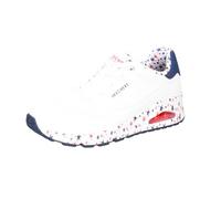 Skechers Women's Uno-Free Stryde Sneaker, Weiß/Rot/Blau, 36.5 EU