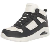 Skechers Sneaker Lederimitat/Textil Schwarz/Weiß