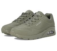 Skechers Women's Uno-Shiny Scale Sneaker, Oliv/Blatt für mich (Leaf It to Me), 38.5 EU