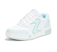Skechers Women's Viper Court Classic Sneaker, Weiß/Blau, 37.5 EU