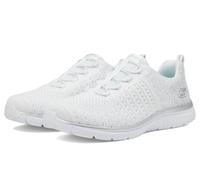 Skechers Women's Virtue-Lucent Sneaker, White/Silver=wsl, 10 Wide