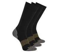 Skechers Work: 3 Pack Männer's Over Calf Compression Socken in Schwarz, Größe Groß